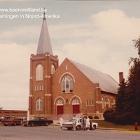 Foto van de St. Elooi–kerk in Ghent, Minnesota