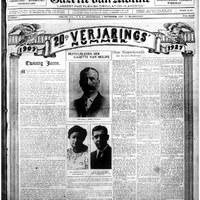 Voorpagina van de Gazette van Moline van donderdag 3 november 1927