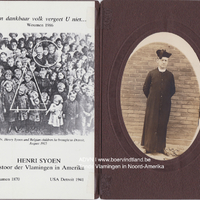 Henri Syoen, pastoor der Vlamingen in Amerika, Woumen 1870 - USA Detroit 1941